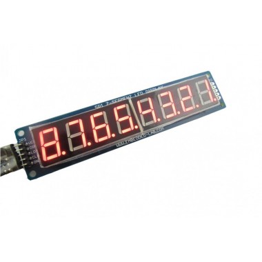 8 Digit SPI Seven Segment LED Display - Red