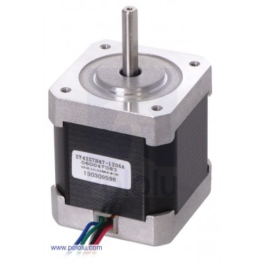 Stepper Motor: Unipolar/Bipolar, 200 Steps/Rev, 42�?48mm, 4V, 1.2 A/Phase