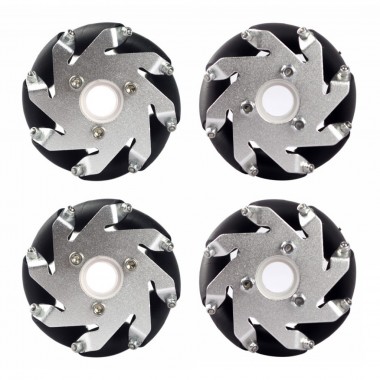 A Set of 60mm LEGO Compatible MecanumWheel (4 pieces)/Bearing Rollers