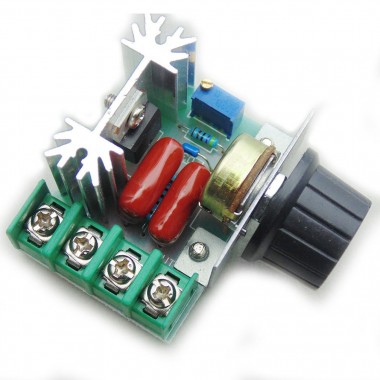 2000W 50V-220V Adjustable Voltage Regulator PWM AC Motor Speed Controller