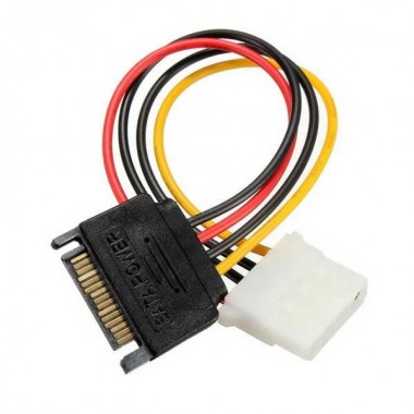 SATA 15 Pins to IDE 4 Pins HDD Power Adapter Cable Lead Wire For PC Hard Drive