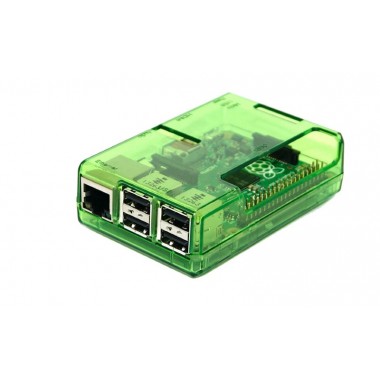 Green Plastic Shell for Raspberry Pi 3/2B/B 