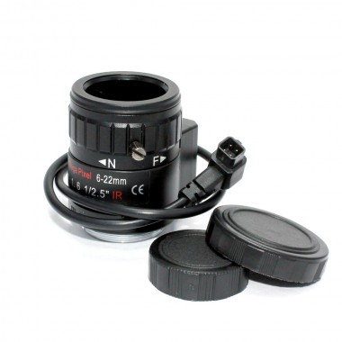 CCTV Lens CS 6-22mm, F1.6 1/2.5 Manual Zoom Auto IRIS