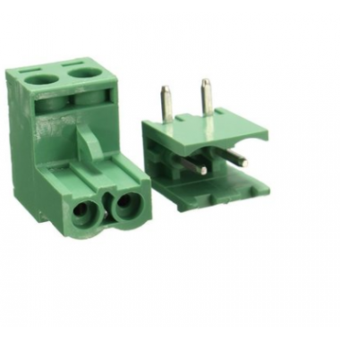 5.08mm Right Angle Screw Terminal block - 2 pin