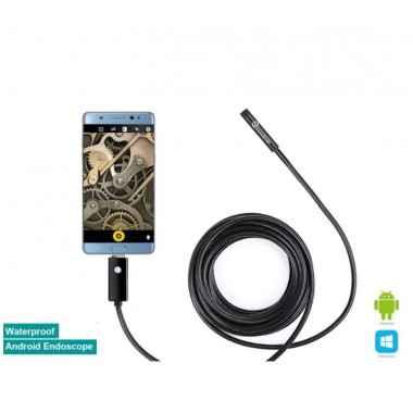 8mm Waterproof Android OTG Endoscope USB Inspection Snake Tube External Camera?5M)