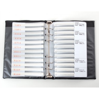 SMT 0805 Resistor and Capacitor Book - 3725 pieces