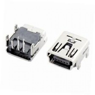 USB Connector/Jack Mini-USB-Female-90-5P-PTH