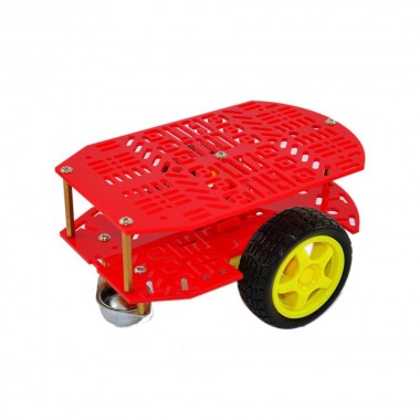 New Arduino red porous two-wheel car body