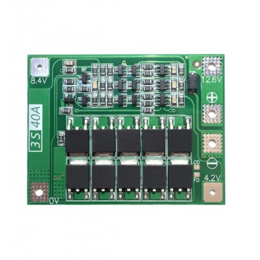 Lithium Battery BMS Module 3S 40A